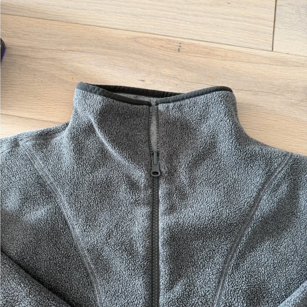 ALO Yoga Charcoal Quarter-Zip Fleece Pullover